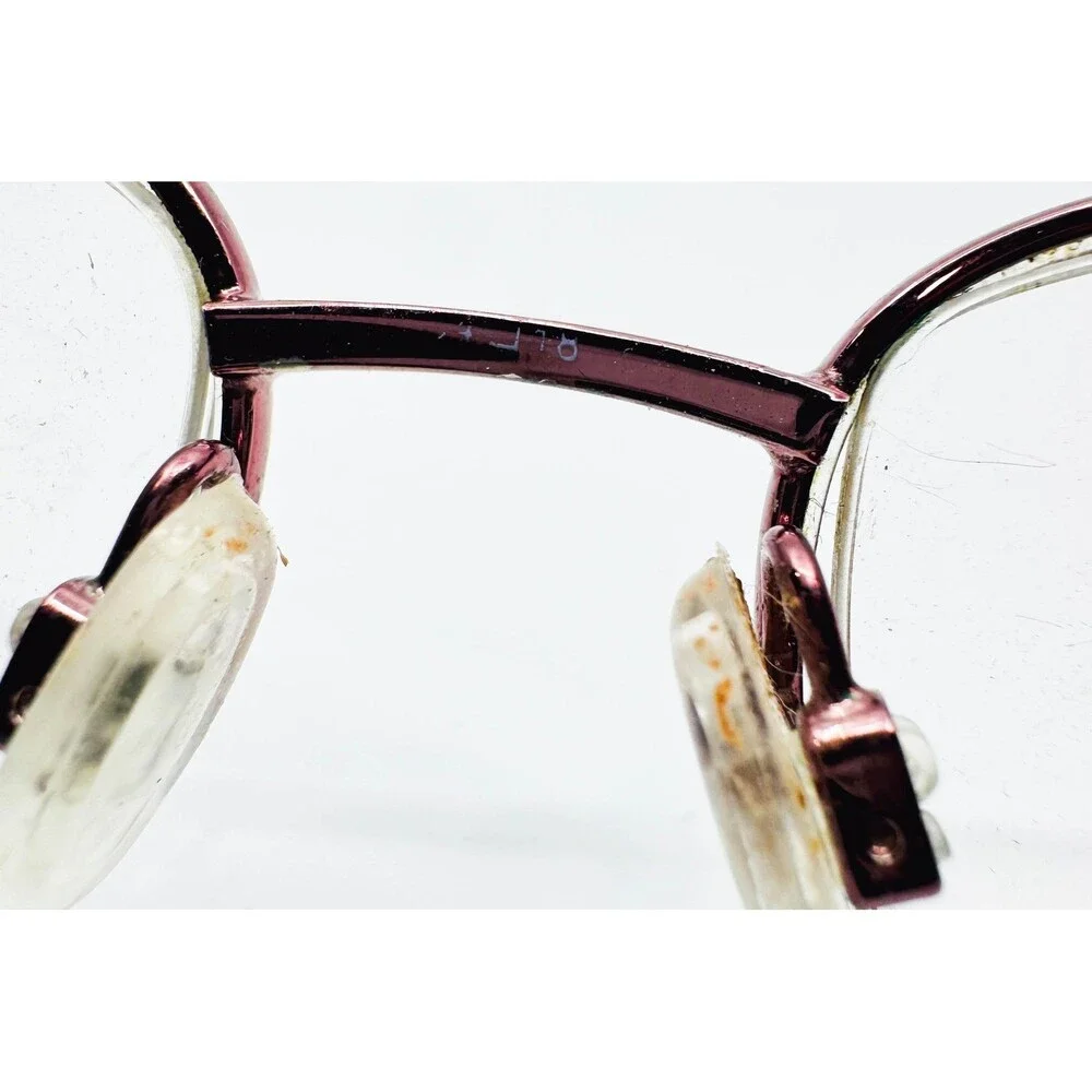Sophia Loren Beau Rivage 52 Eyeglasses Womens Burgundy Rhinestone Frames 52mm